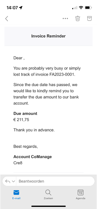 Prompt Clients to Pay with a Friendly Reminder